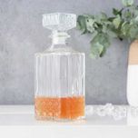 Karafka szklana do whisky i bourbona ze szklanym korkiem 900 ml
