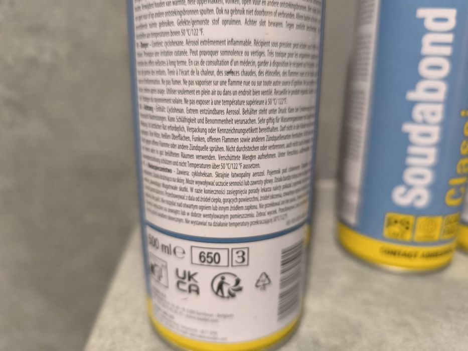 Soudabond 265 Classic Spray – nowe puszki