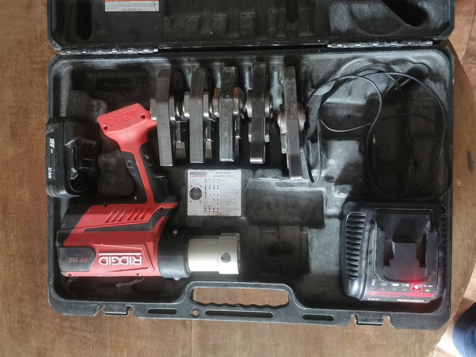 ZACISKARKA RIDGID RP 350-B z szczekami cały komplet