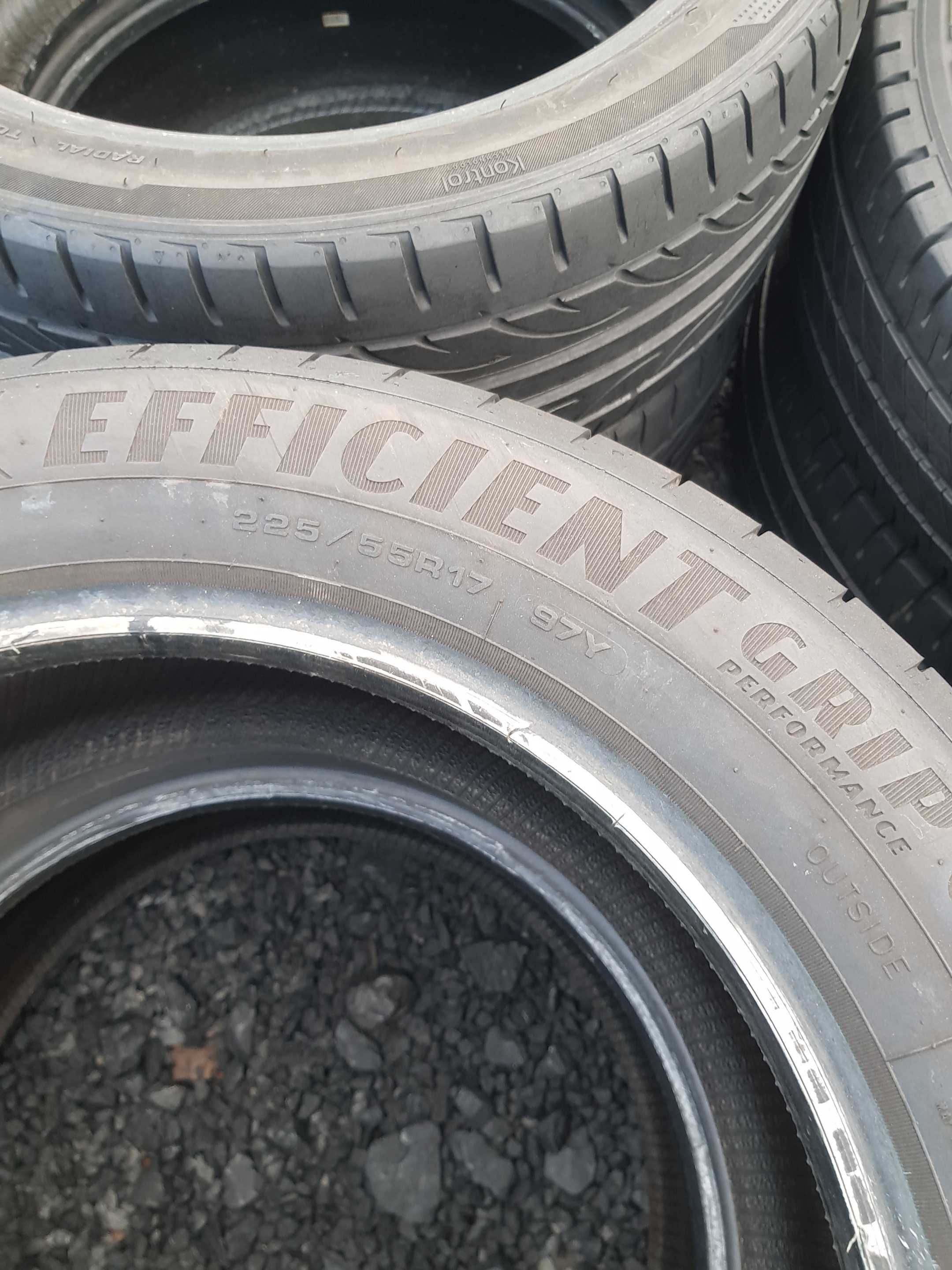 WYSYŁKA 2 Opony Letnie 225 55 R17 GoodYear EfficientGrip 2022r.