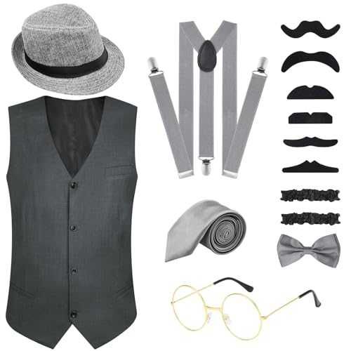 GOLDGE Męski Kostium Mafii lat 20. – Peaky Blinders, Gangster