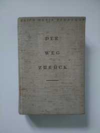 Der Weg Zurück Erich Maria Remarque 1931 Droga powrotna - po niemiecku