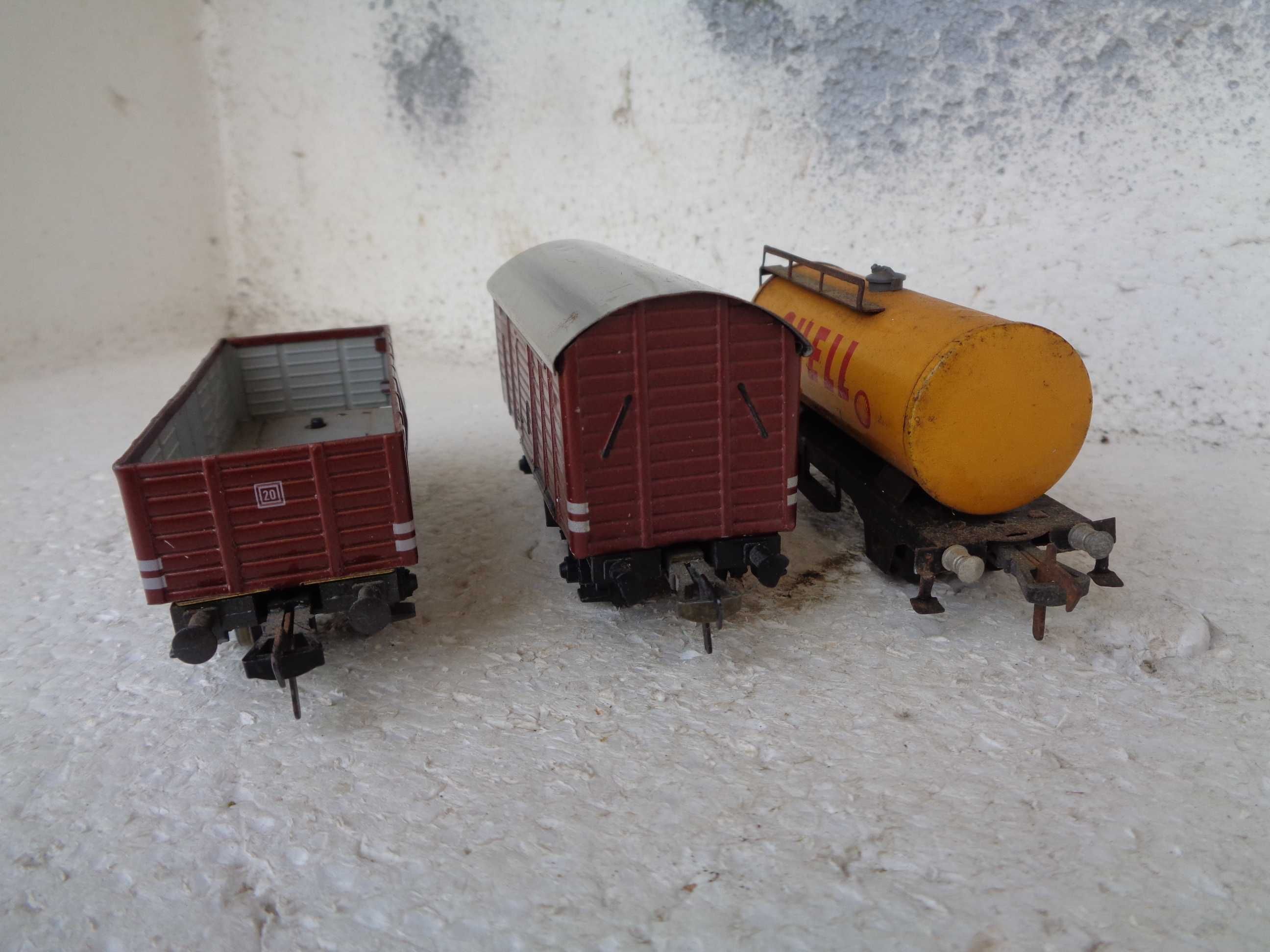 1:87 Fleischmann Lote de 3 vagões comboio