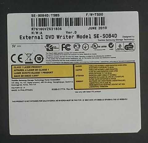 Zewnętrzny napęd DVD Samsung SE-S084D