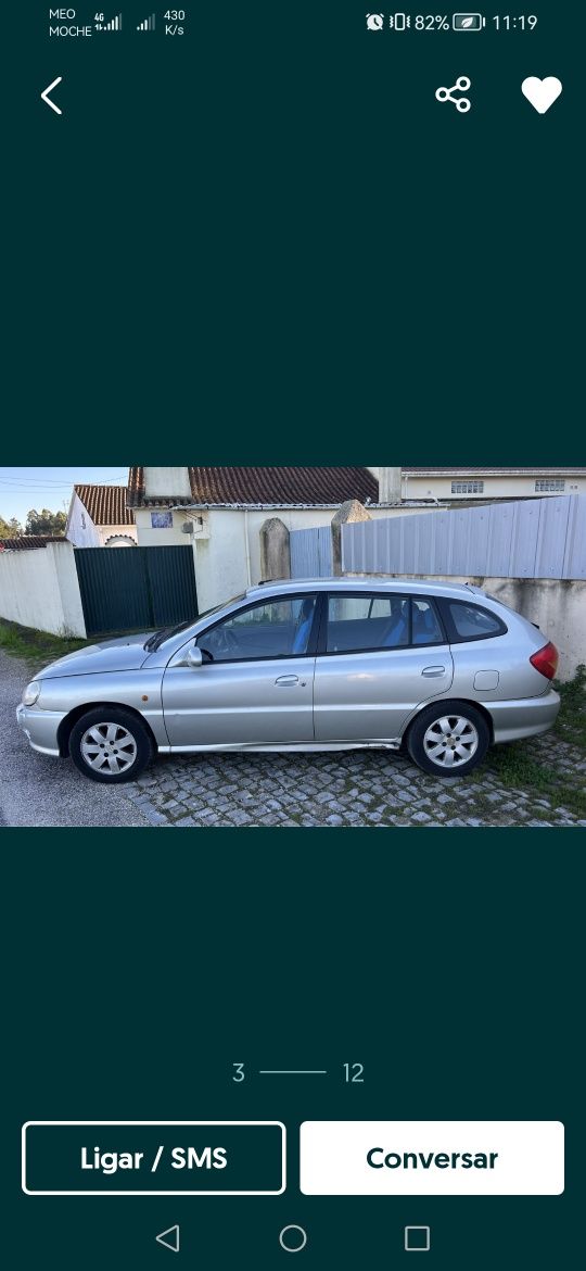 Carrinha kia rio 1.3 gasolina de 2001