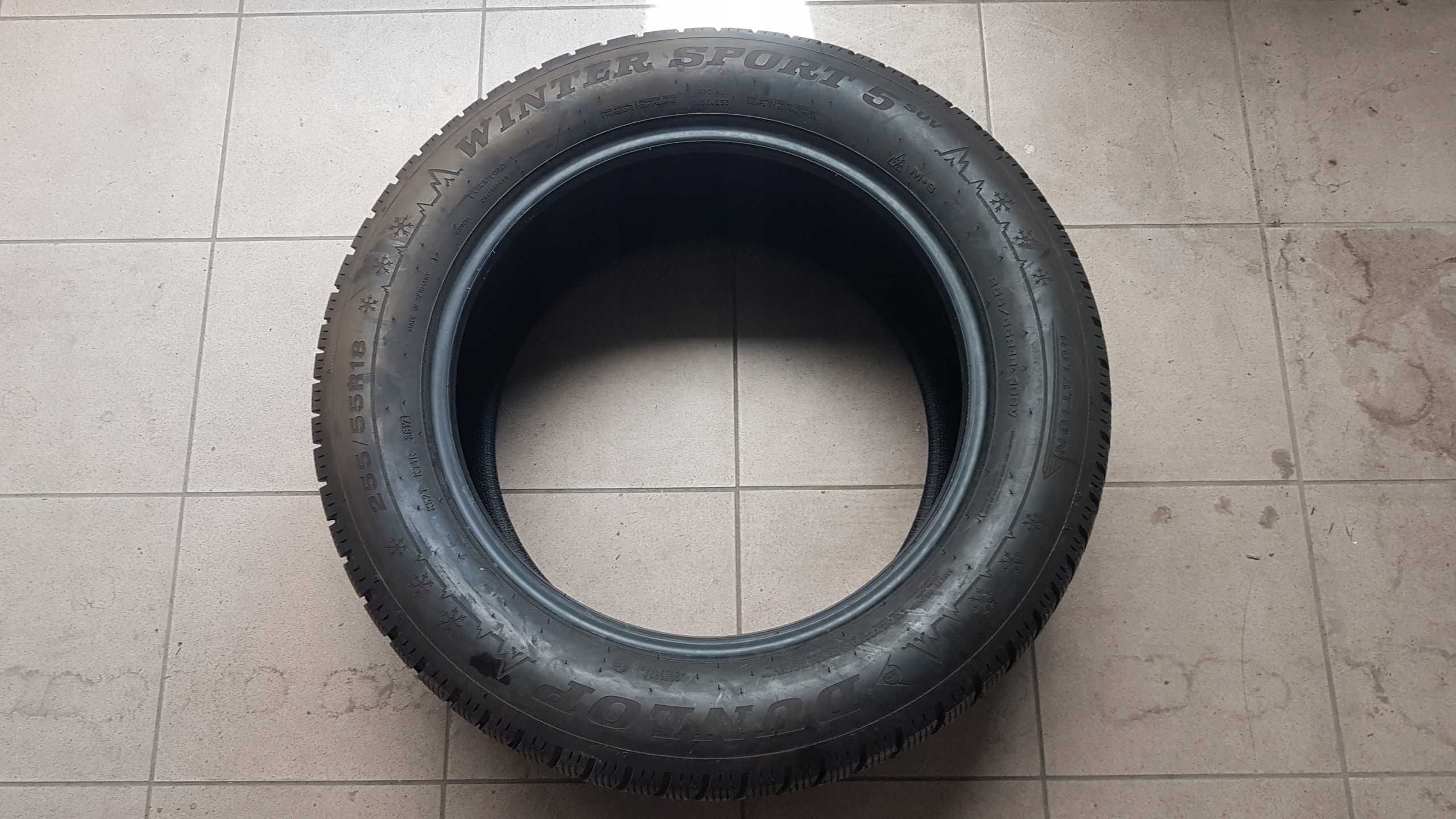 2 x Dunlop Winter Sport 5 SUV 255/55/18