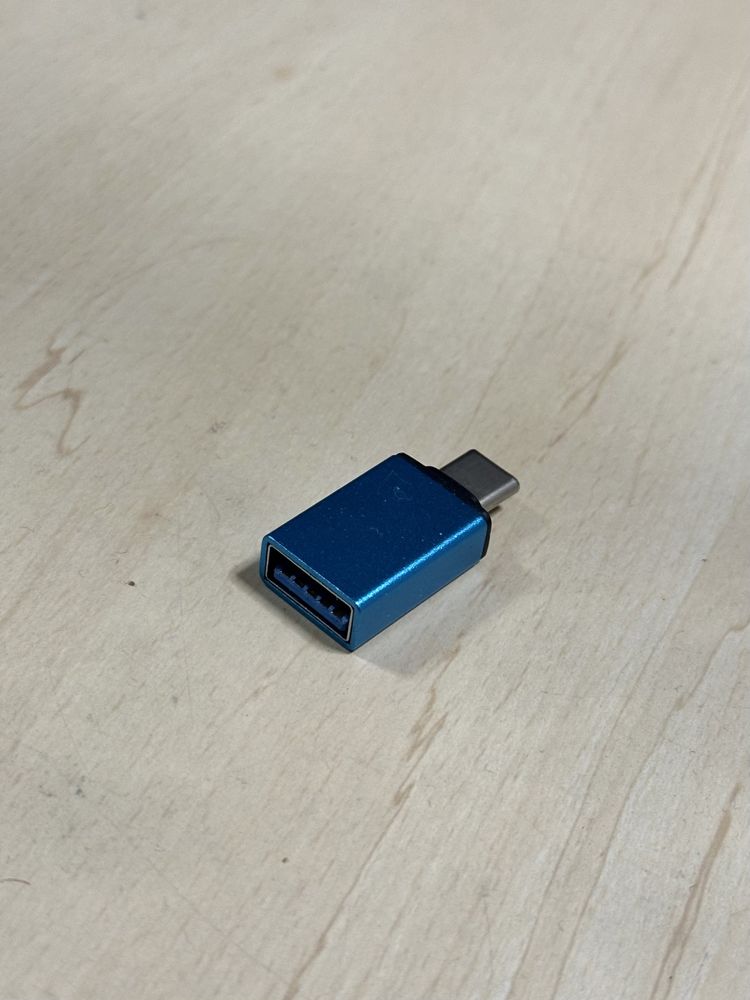 Металевий перехідник USB-C to USB-A 3.0