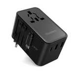 Adapter podróżny PD5022 70W EU/US/AUS/UK z kablem USB-C - czarny