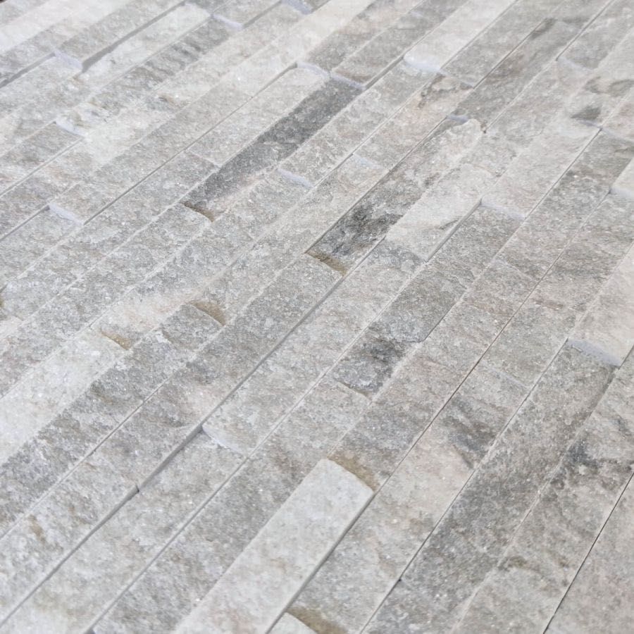 Panel ścienny Elewacja Marmur Stackstone Stormy Grey 10x36x0,8-1,3 cm