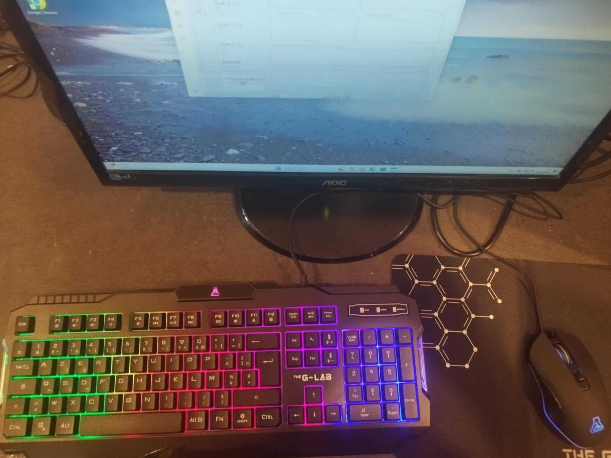 Zestaw Gamingowy komputer i7 + GTX 1060 + RGB + Monitor + GRATISY!