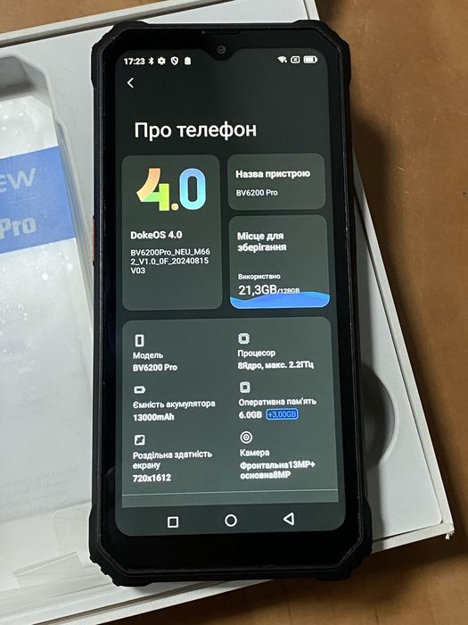 Blackview BV6200 Pro 6/128GB Black