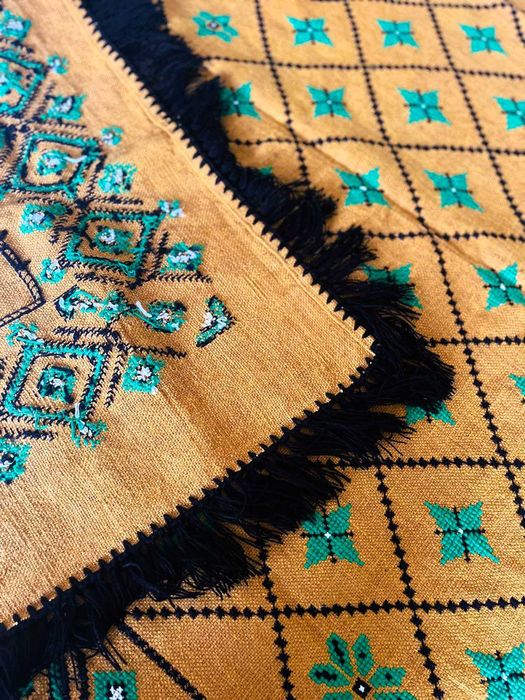 Haftowana narzuta kapa ręcznie robiona NOWY rękodzieło pled kilim koc