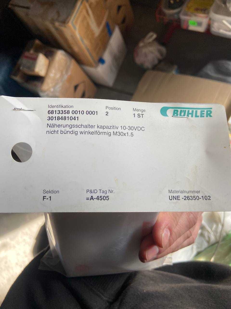 Індуктивний датчик Buehler UNE -26350-102 | M30x1.5 | 10–30 VDC