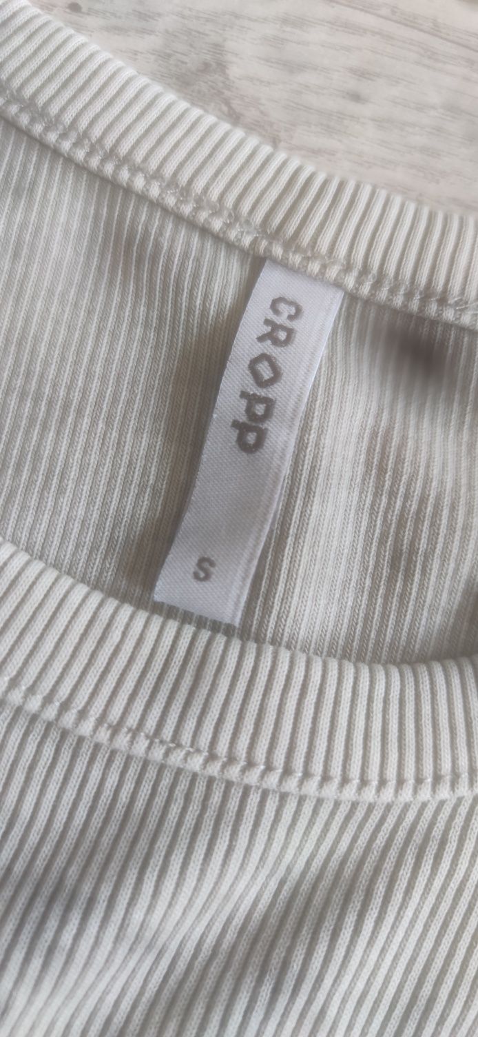 Crop top Cropp szary