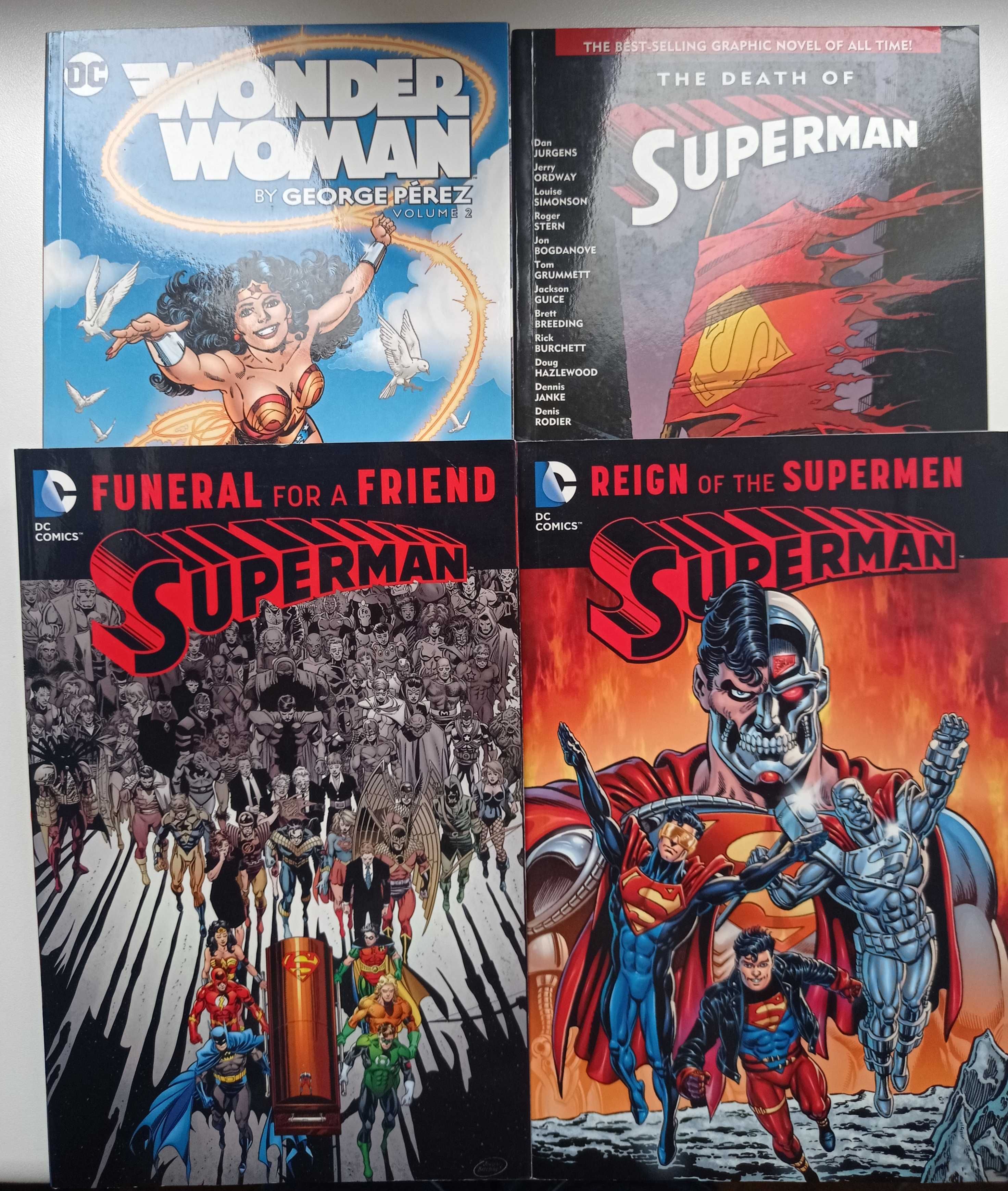 Zestaw Death of Superman + Wonder Woman by Perez vol. 2 DC Comics