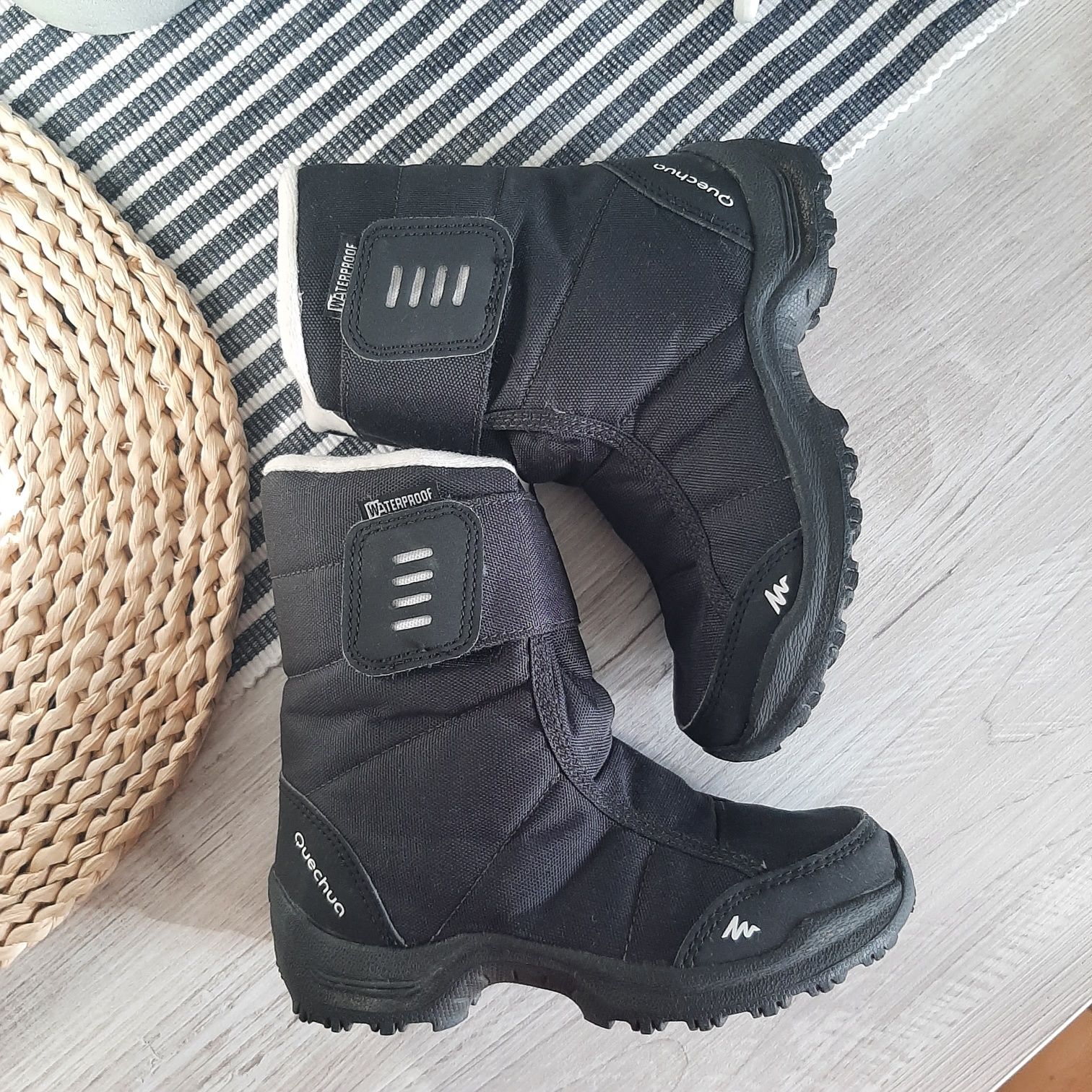 Buty zimowe dziecięce wodoodporne Quechua Decathlon chłopiec,dziewczyn