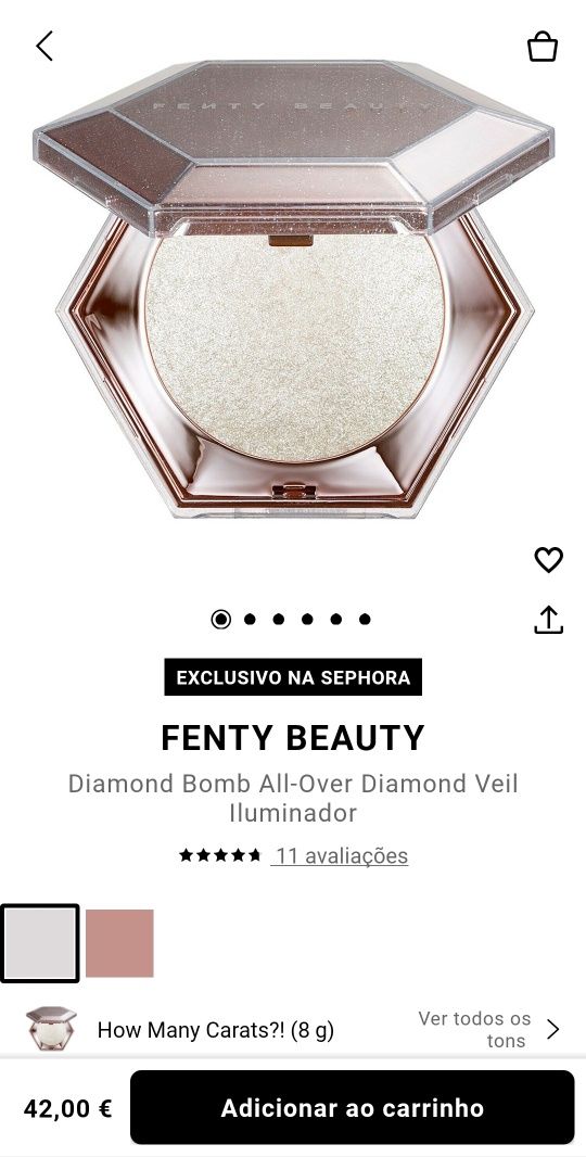 Iluminador Fenty Beauty Diamond Bomb (NOVO)