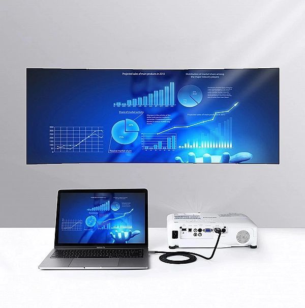 Ugreen kabel przewód Hdmi - Usb Typ C 4k 60 Hz 1,5 m czarno-szary (mm1
