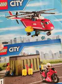 Helikopter strażacki gaszenie pożaru Lego city 60108