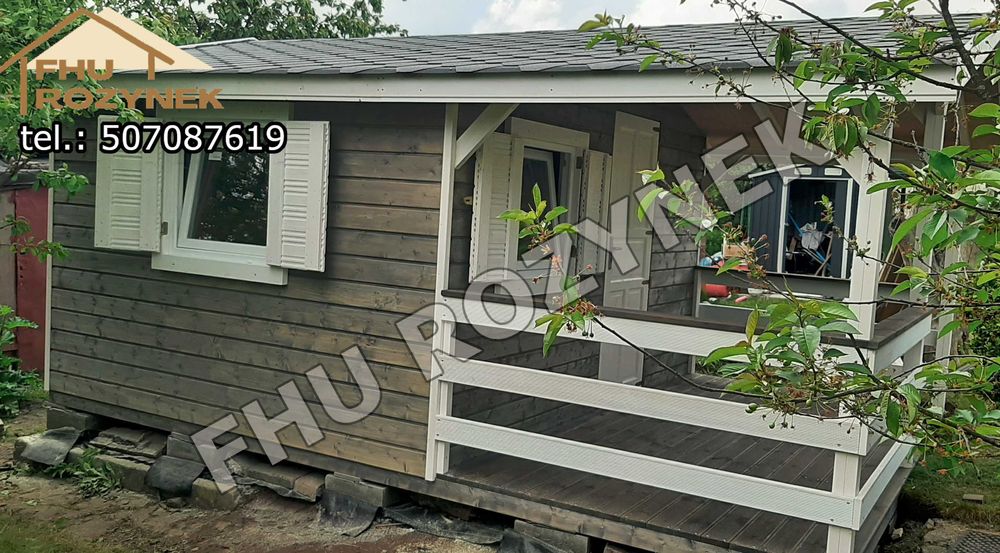 domek drewniany letniskowy Aga Lux 20 m2 z montaż +dojazd PAŹDZIERNIK