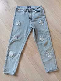 Nowe spodnie jeansy gwiazdki