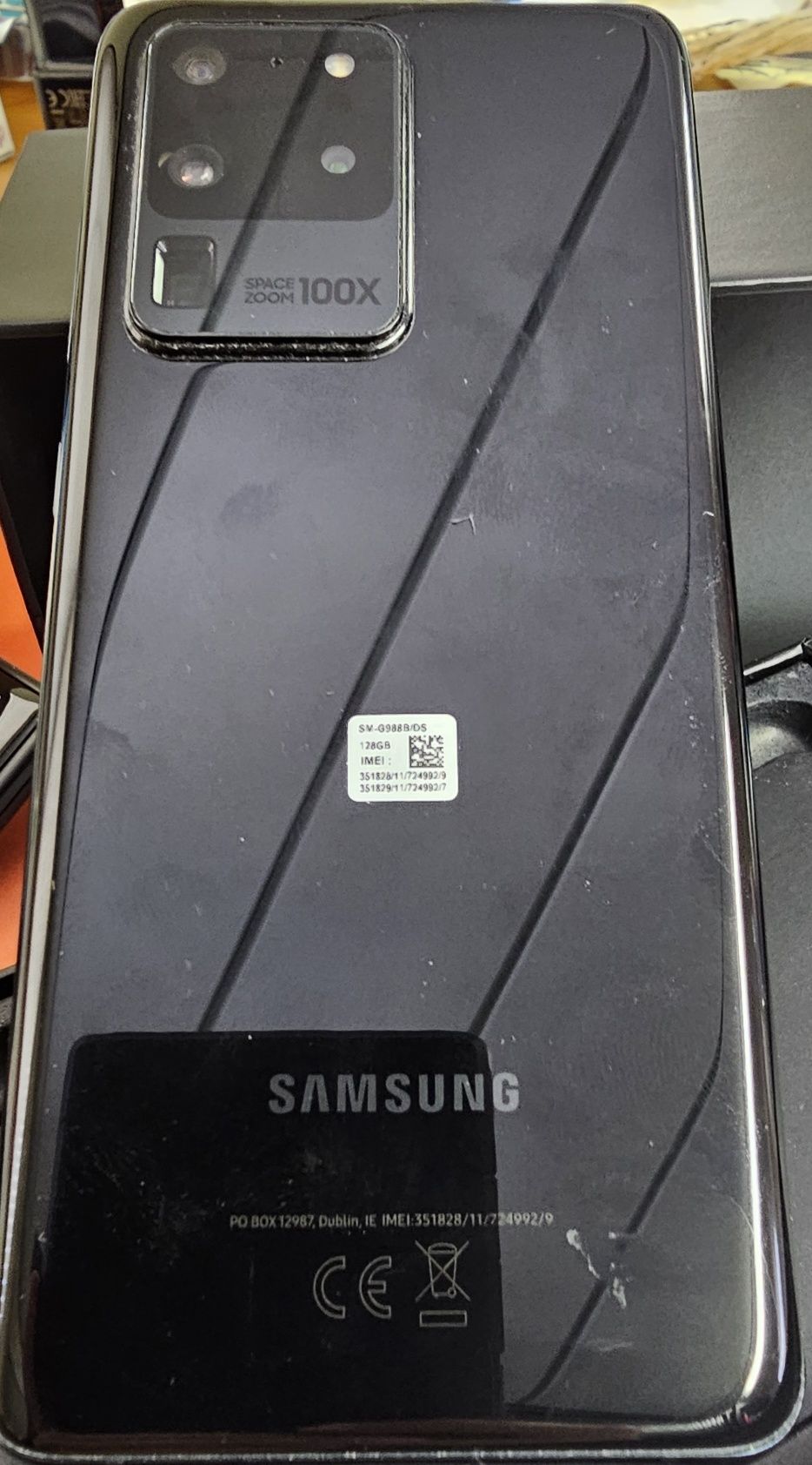 Samsung S20 Ultra 5G com ecrã avariado