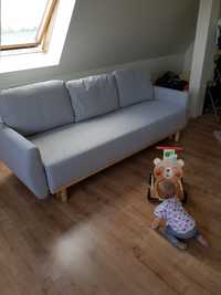 Rozkładana sofa 3-osobowa, jasnoszary GRUNNARP Ikea
