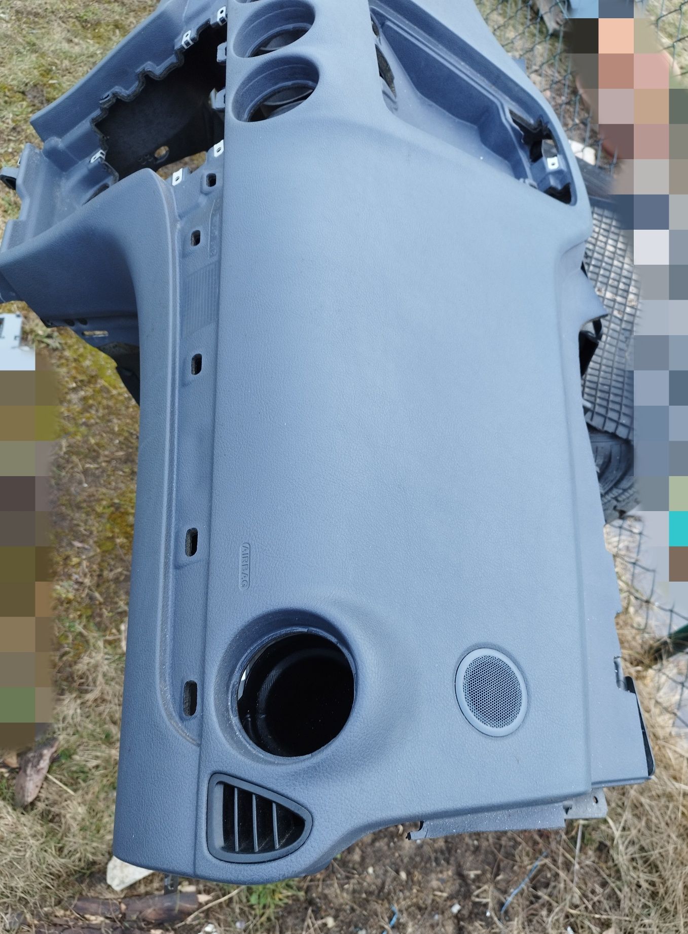 Konsola Ford Galaxy MK 3 niebieska pasy poduszki airbag pulpit