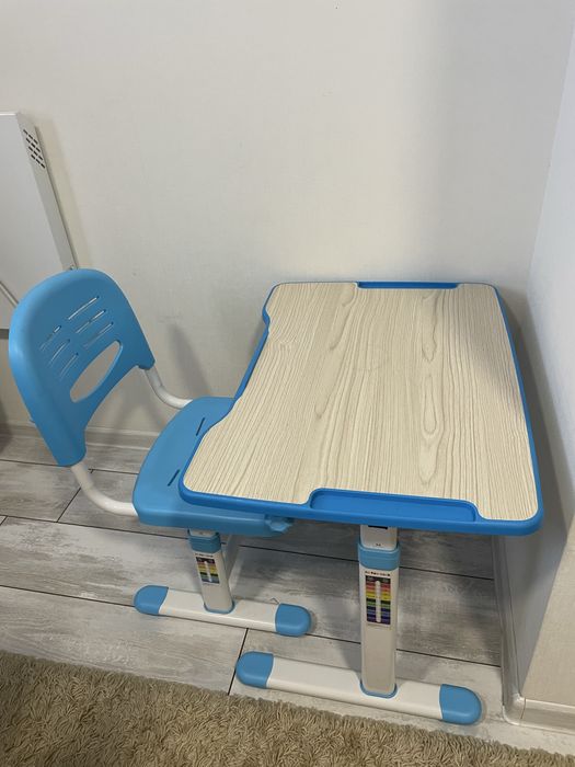 Комплект Evo-kids стіл + стілець Evo-07 Ergo Blue