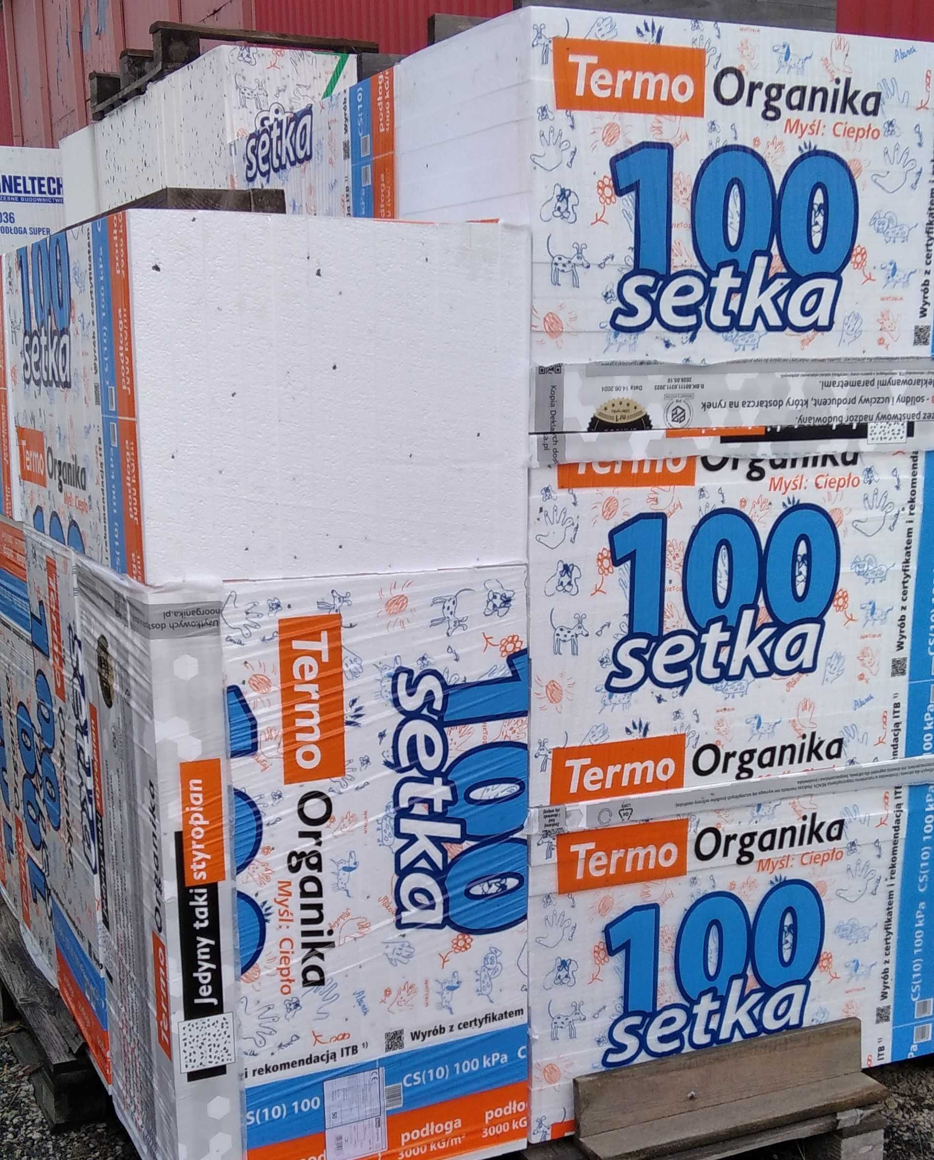OD RĘKI ! Styropian SETKA podłogowy EPS100 Termo Organika 5cm i 10 cm