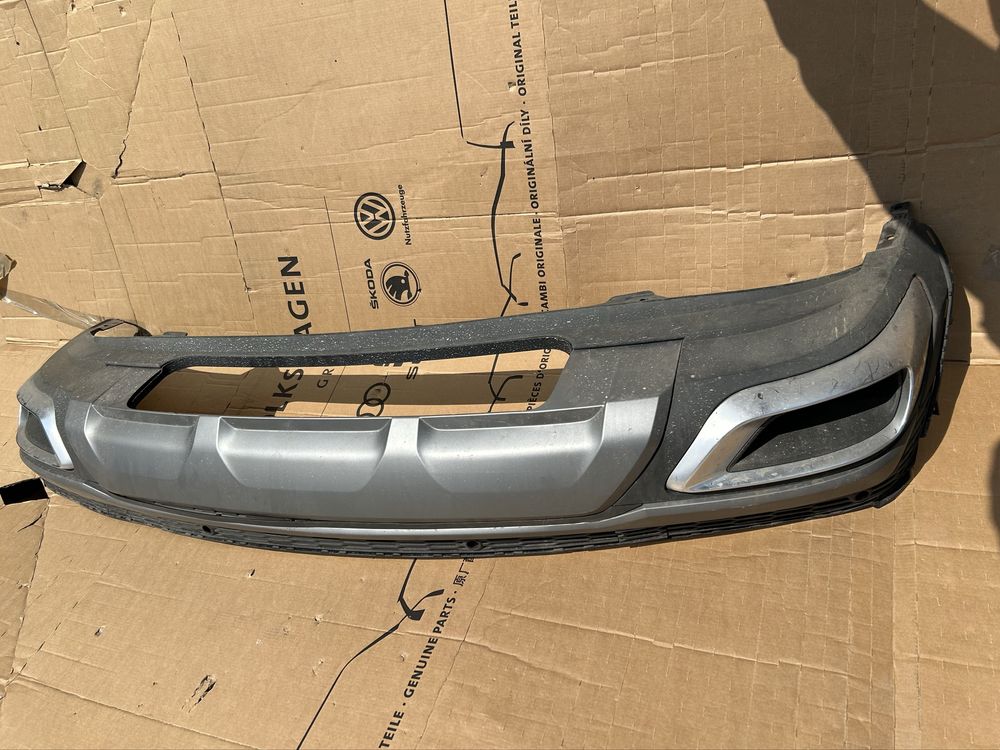Audi Q7 S line Рестайлинг Спойлер накладка бампера задняя 4m0 807 941l