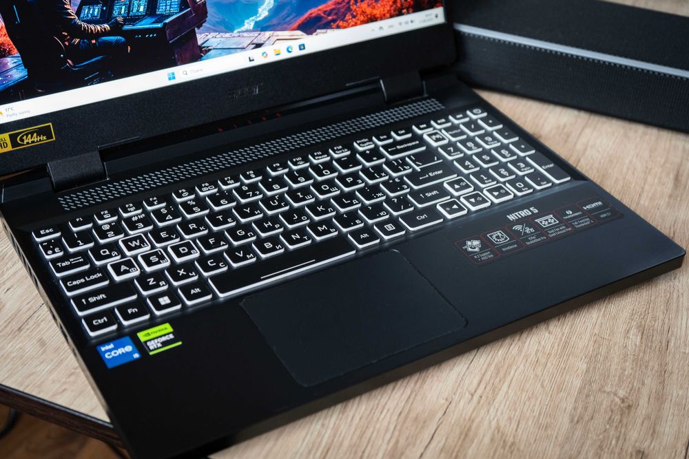 Игровой Acer Nitro RTX 3070TI 150W! Core i5-12500h, 16gb, 512gb. Идеал