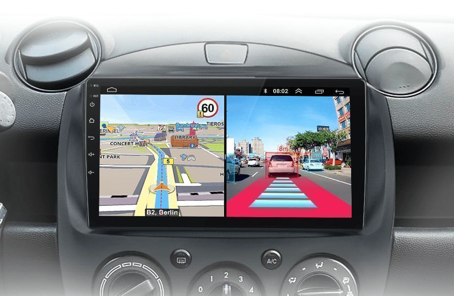Radio nawigacja Mazda 2 od 2007 - 2014 Carplay Android Auto 2GB 32GB