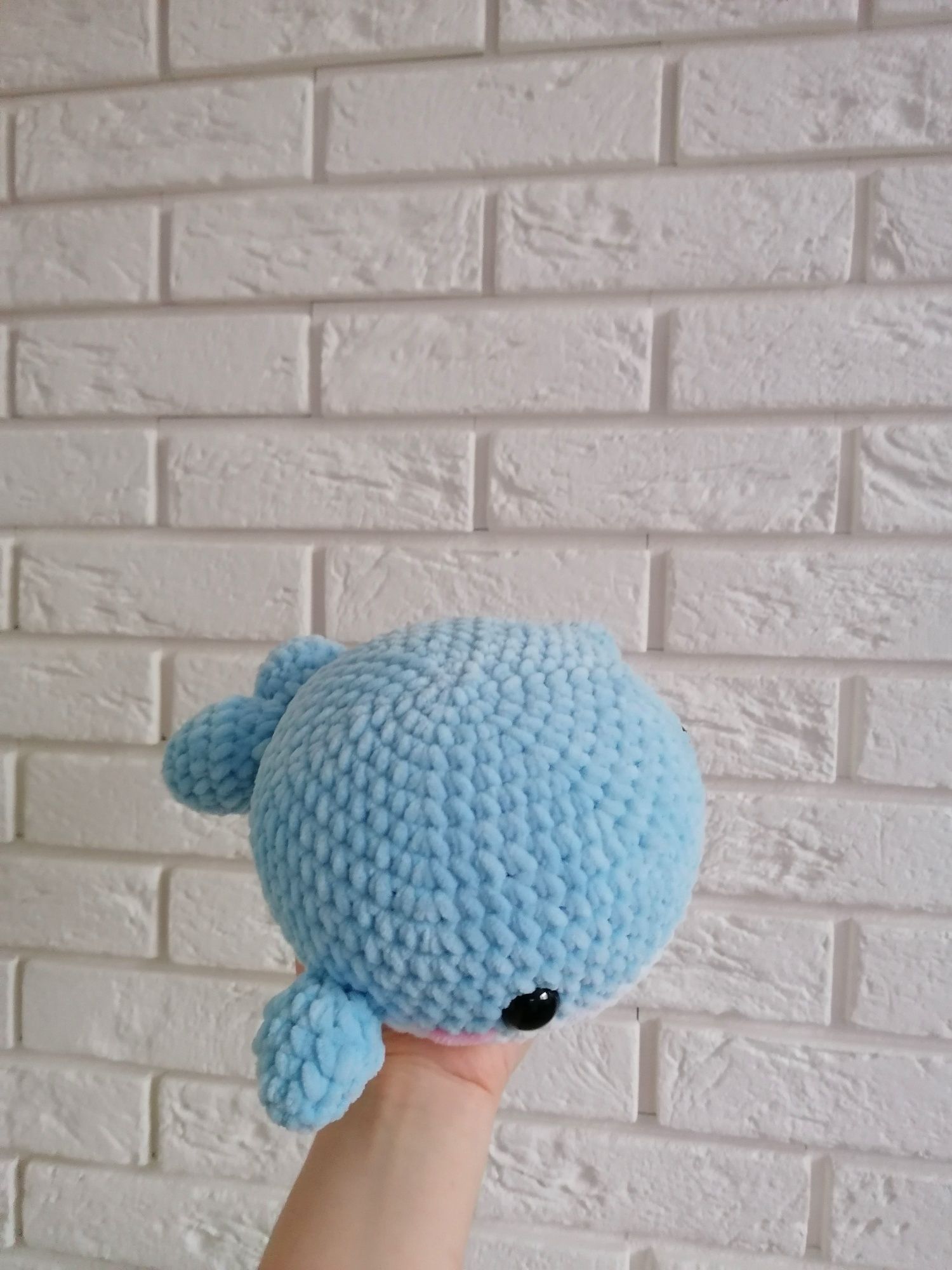 Wieloryb na szydełku amigurumi