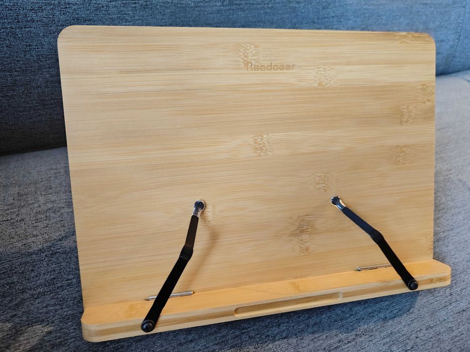 PODSTAWKA POD KSIĄŻKĘ stojak podpórka na tablet do czytania bambus