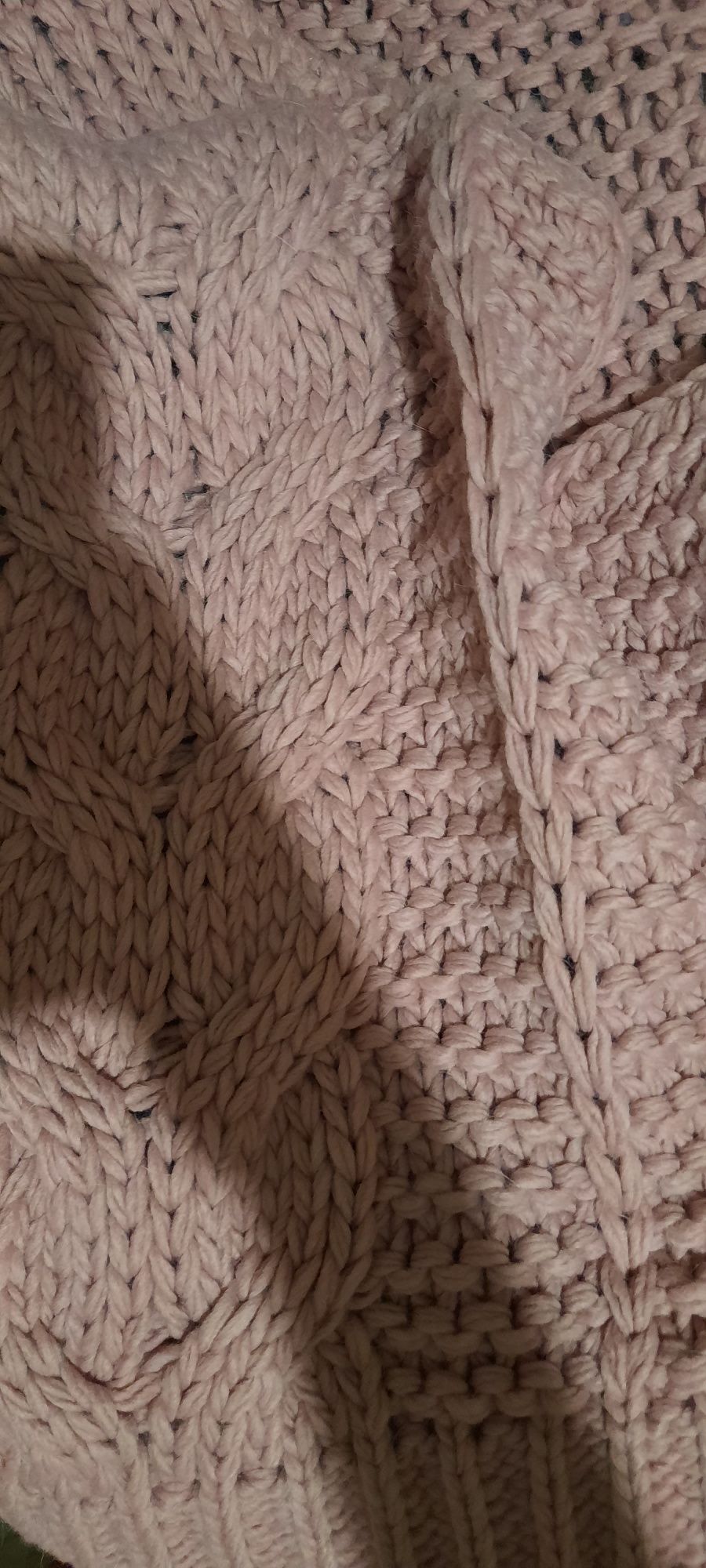 Sweter cocomore kardigan cocomore lila wrzos sweter gruby splot