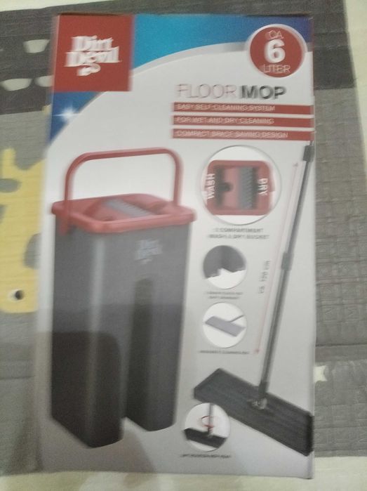 Mop płaski dwukomorowy dirt devil
