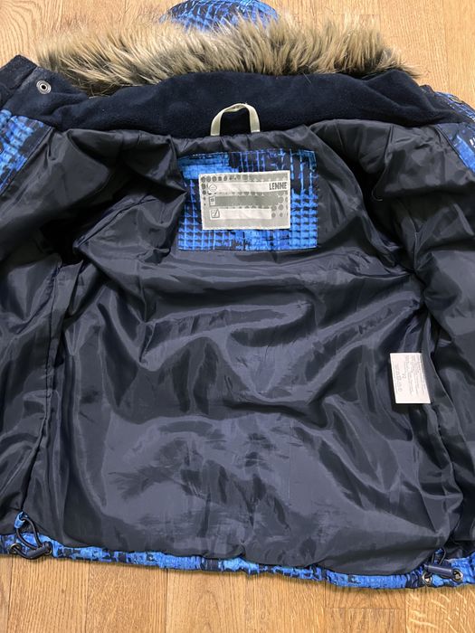 Зимовий комплект комбінезон на хлопчика Lenne