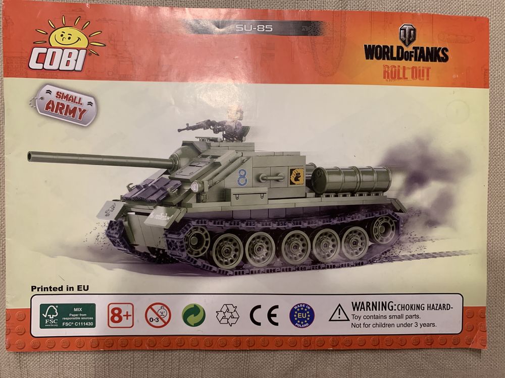 Czołg klocki Cobi Su85 World of Tank cobi14