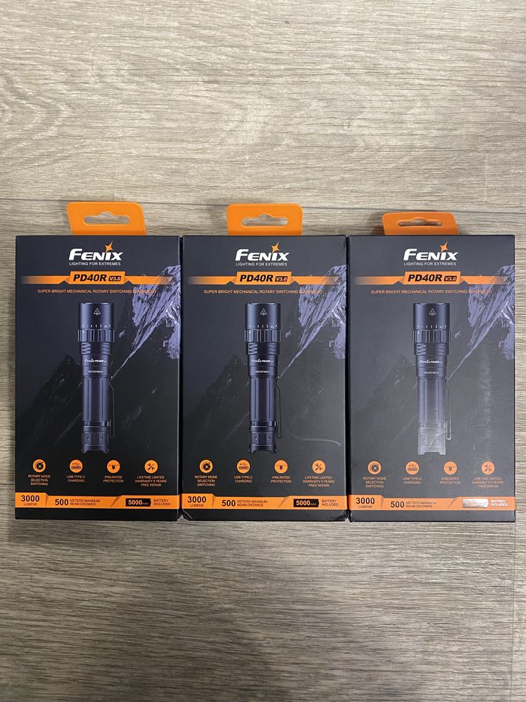 Ручний ліхтар Fenix PD40R V3.0 з акумулятором