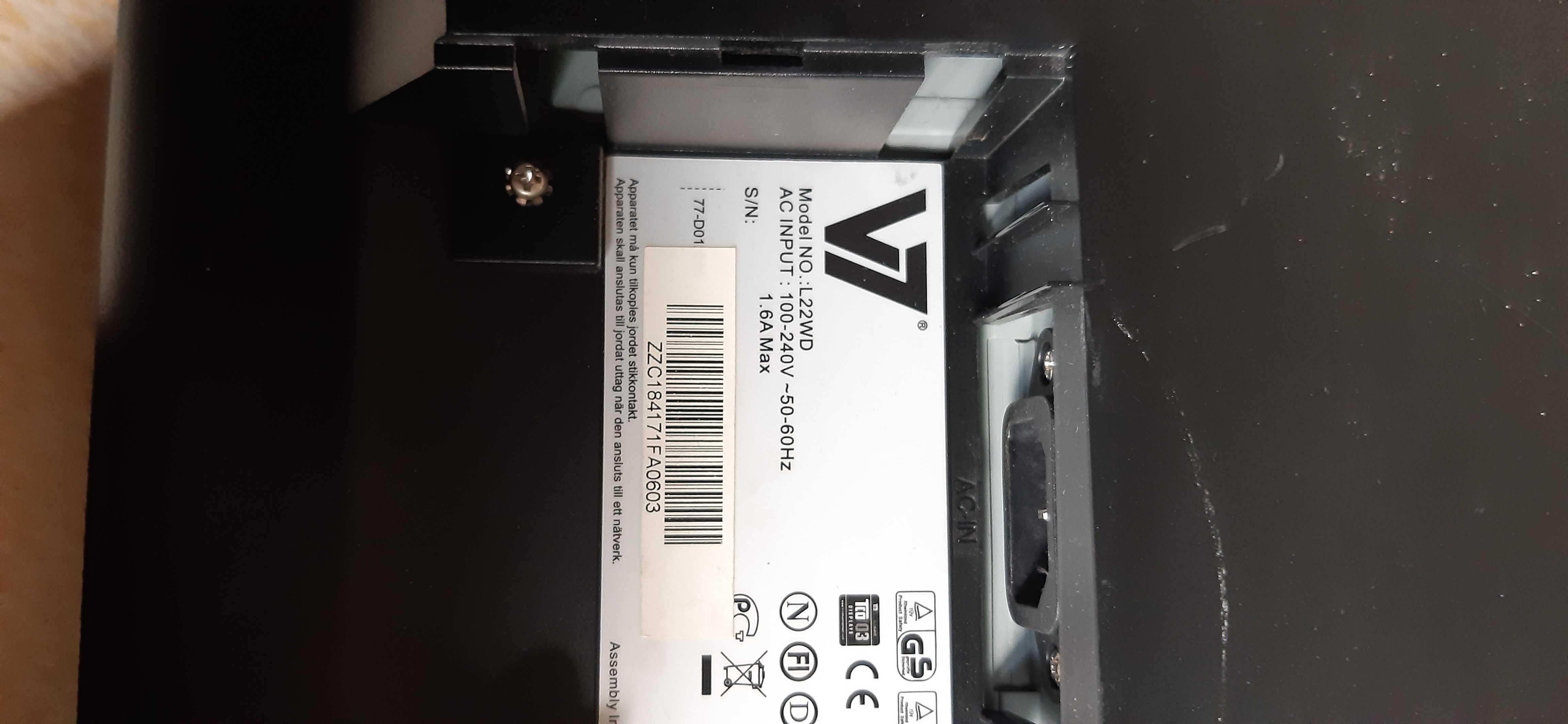 monitor  22"   53 cm jak nowy