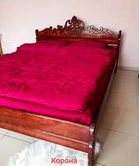 Ліжко двоспальне,дерев'яне,ясен цільний,140/200;160/200;180/200