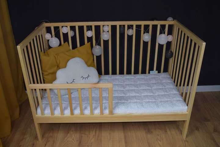 Łóżeczko dziecięce tapczanik sosnowe 120x60