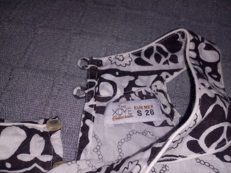 Top branco e preto xdye