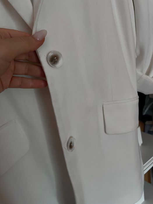 Blazer Branco L - Bershka