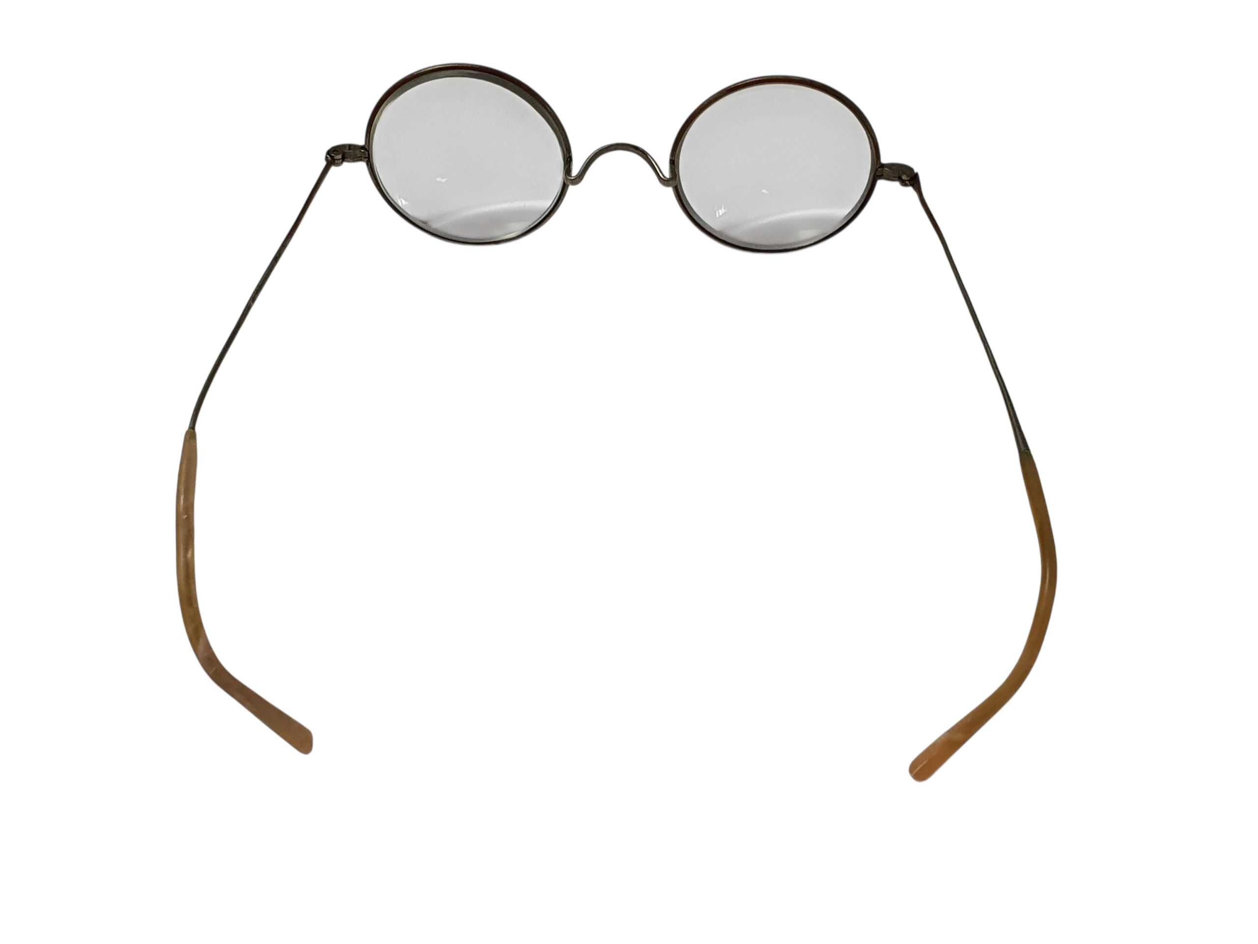 Stare przedwojenne okulary w oryginalnym etui antyk kolekcjonerski
