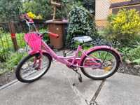 Rower dziewczęcy różowy uzywany