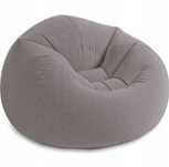 Fotel dmuchany pufa welur Intex 68579