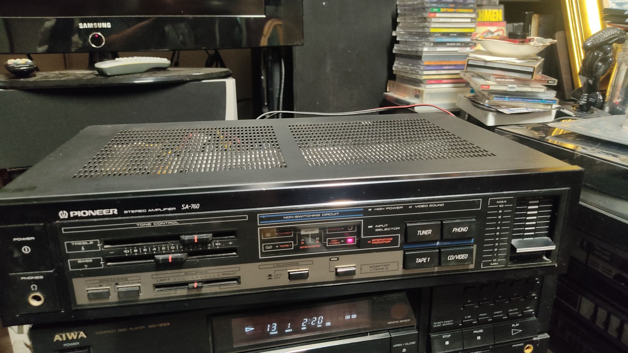 Pioneer SA-760 Amplificador Hi-fi vintage anos 80 made in Japan