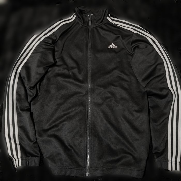 зипка Адидас/Adidas оверсайз черная